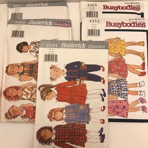 Vintage Butterick and Busybodies Dress Patterns.